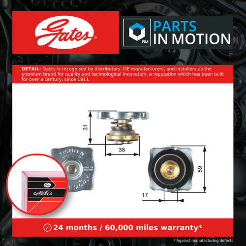 Radiator cap fits - fits, lada