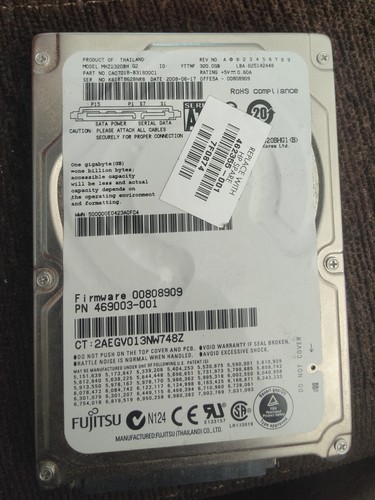 Fujitsu lifebook ah530 320gb - lifebook,