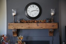 Fireplace Mantel Floating Beam