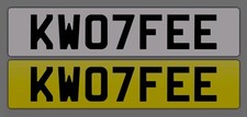 COFFEE Number PLATE - KW07FEE - ON Retention, Assignment already Paid. 