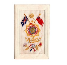 WW1 SILK EMBROIDERED GREETING