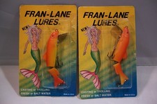 FRAN LANE LURES: 2pc WINNER MINNOW MERMAID SERIES BAIT CAST TROLL 4in 7/8oz NEW
