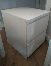 Set of two IKEA Malm Bedside
