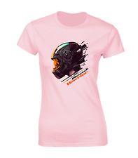 ROAD WARRIOR MOTORCYCLE HELMET LADIES T SHIRT MOTORBIKE BIKER COOL DESIGN GIFT 