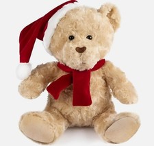 Christmas Plush Teddy Bear Cuddly Soft Filled Toy Xmas Present Gift Idea 30cm