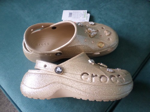 Crocs platform baya gold - crocs,