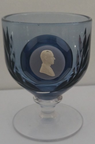 Wedgewood blue glass cameo - glass,