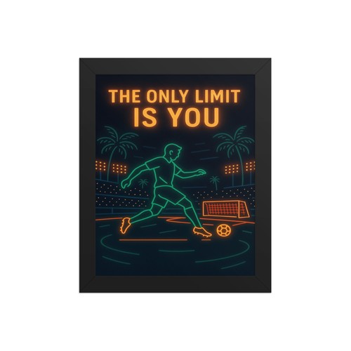 Framed poster motivationol