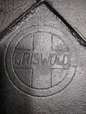 Griswold #12 Restored Antique Cast Iron Griddle - SLANT Logo 741, Bail Handle
