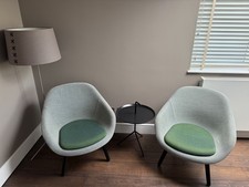 HAY ‘ABOUT A LOUNGE’ TWO MATCHING ARMCHAIRS - PERFECT CONDITION. £599 -BARGAIN!