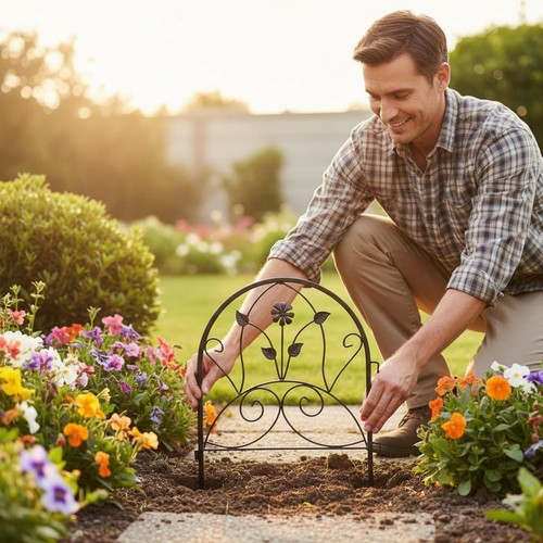 Wrought iron fence panel - wrought,