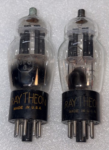Pair raytheon 6f8g vacuum tube - pair,