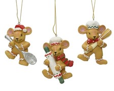 Baking Cooking Chef Mouse Christmas Ornament Decorations Culinary Mice Cook Bake