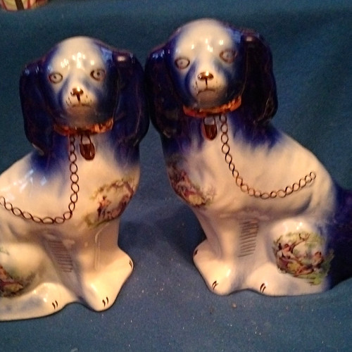 Unmarked pair blue - pair, &