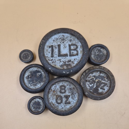 Vintage kitchen scale weights - scale,