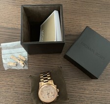 Michael Kors MK5128 Ladies Runway Chronograph Watch Rose Gold