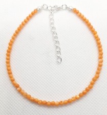 COLOURED SHELL BEADED ANKLE