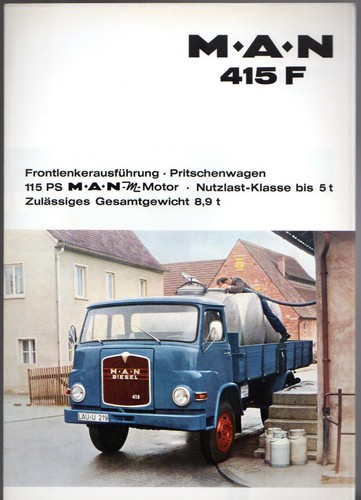 415 f flatbed truck - m.a.n.,