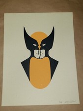 Wolverine or Batmen  Signed Numbered Olly Moss Fine Art Silkscreen Poster Print