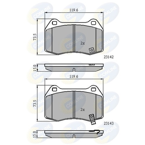 Brake pads set - pads,