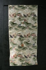 Japanese Fabric Silk Textile Vintage Kimono Antique Patch Woven 74.8"/KIK51/360