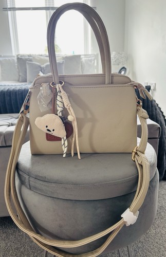 Women beige pebbled - beige, faux