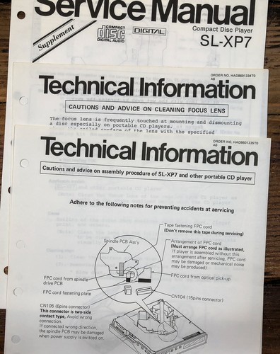 Technics xp7 player - sl-xp7,