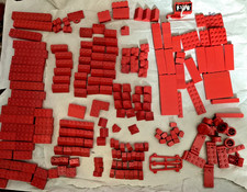 Lego, vintage pieces, various red bricks, 1960s-70s, slopes etc 