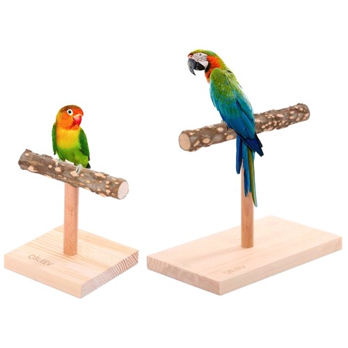 Bird perch table stand natural - bird,