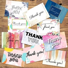 1-100 Pack of Thank You Cards Postcards Notes Envelopes A6 Thankyou