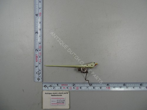 Plastic white cuckoo bird - white,