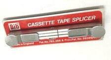 Vintage Bib Cassette Tape Splicer Pat.no 765,366 Made in England