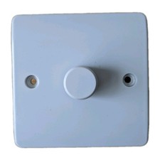 Click Scolmore Mode Switch White 400w Dimmer 1 Gang 2 Way Non LED Leading Edge