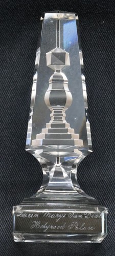 Victorian crystal paperweight - crystal,