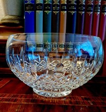 Waterford Moon Dance Large Crystal Glass Bowl 9 " Round Footed Bowl