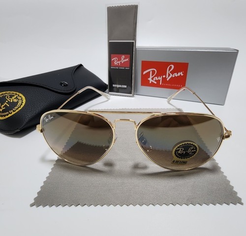 New ray ban rb3025 aviator - new,