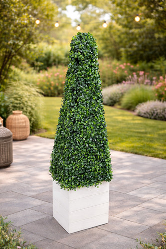 Artificial buxus pyramid cone - artificial,