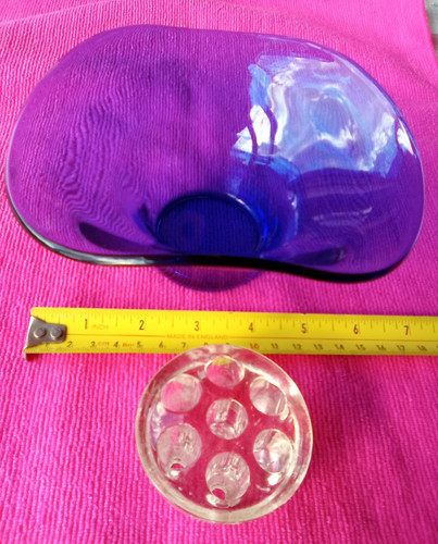 Blue glass posy - , tricorn