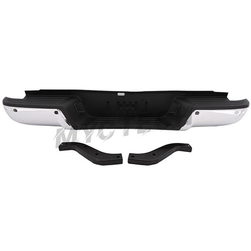 Black chrome rear bumper - rear,