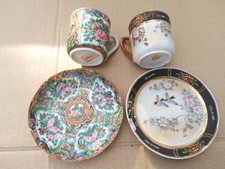 Pair Tea Sets hand painted