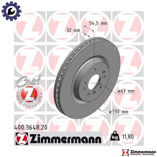 Brake disc 400 3648 - 2x,