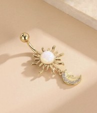 Sun Belly Bar / Belly Ring -