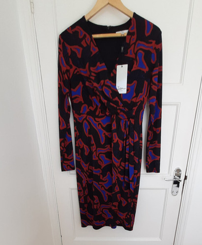 Bnwt patterned issa wrap dress - patterned,