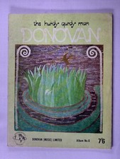 Donovan Sheet Music Book Original The Hurdy Gurdy Man 1968