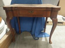 walnut card table folding used