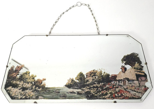 Vintage bevelled glass - bevelled,
