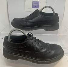 Dr Martens 3989 Unisex Black Brogue Style Leather Lace UK  Shoes UK 5