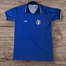 vintage italy diadora football shirt 80s