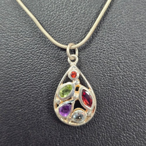 Garnet amythest peridot - garnet,