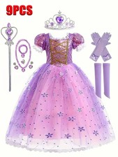 9PCS Kids Princess Rapunzel